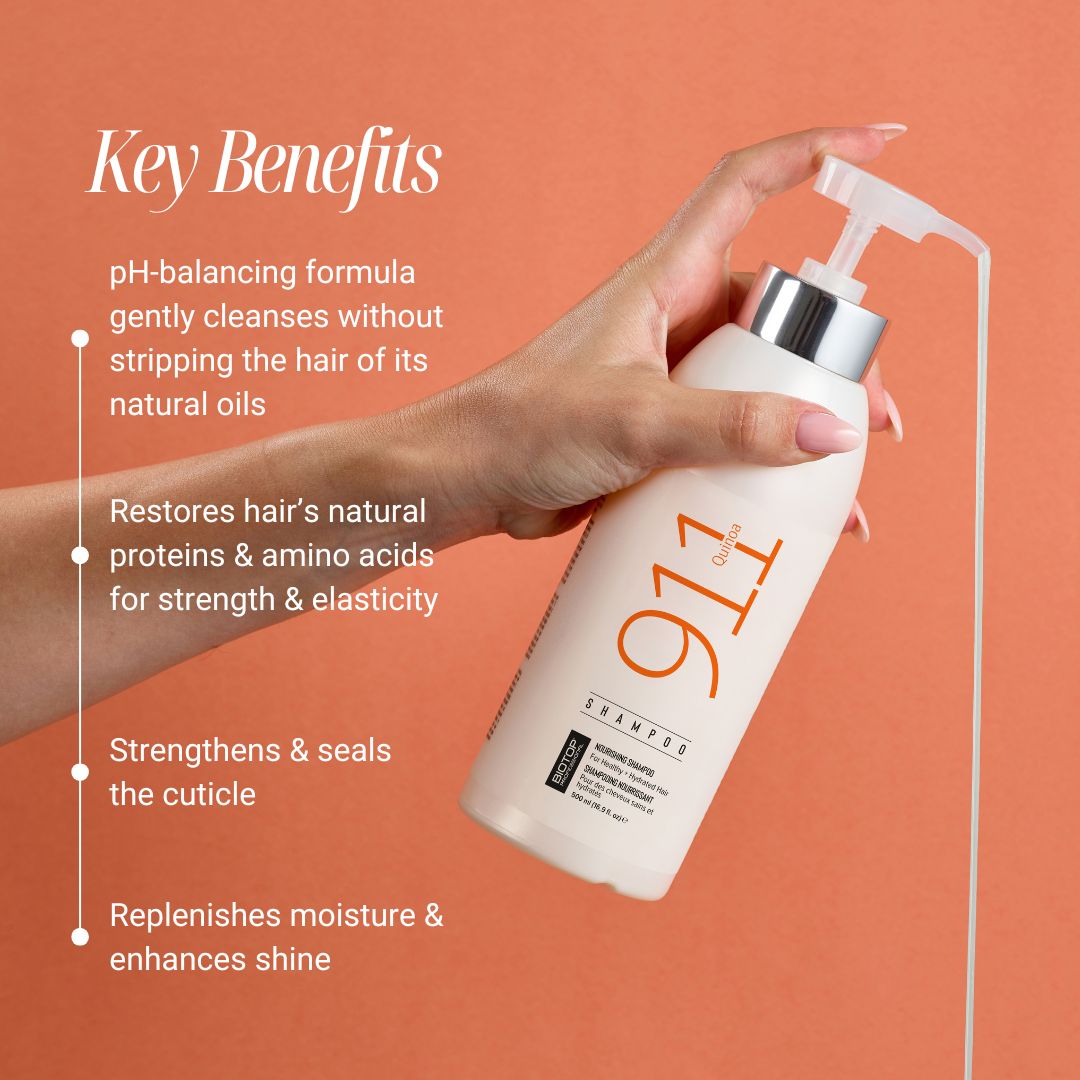 Biotop 911 Quinoa Shampoo - key benefits