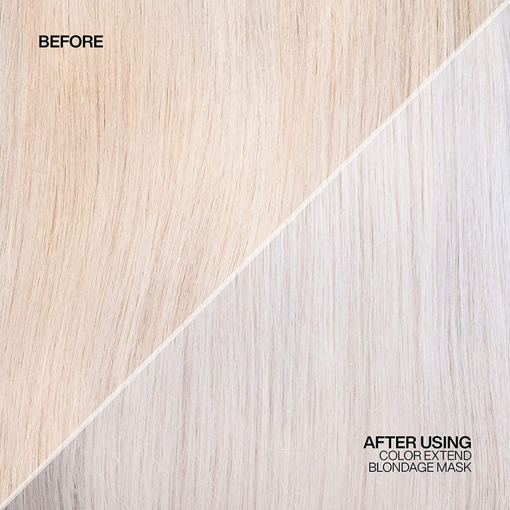 Redken Blondage Express Anti-Brass Mask - before and after