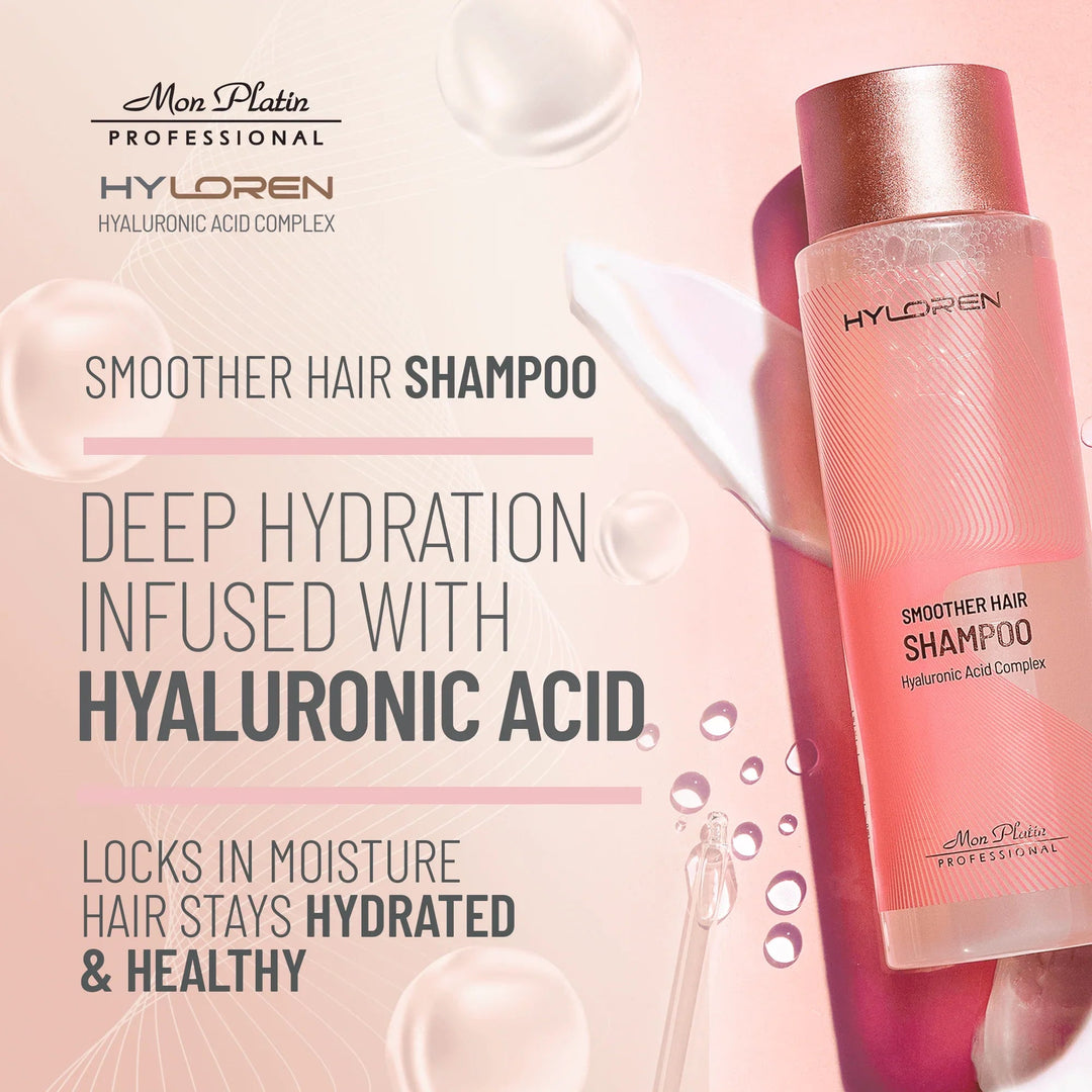 Mon Platin Hyloren Smoother Hair Shampoo - deep hydration with hyaluronic acid