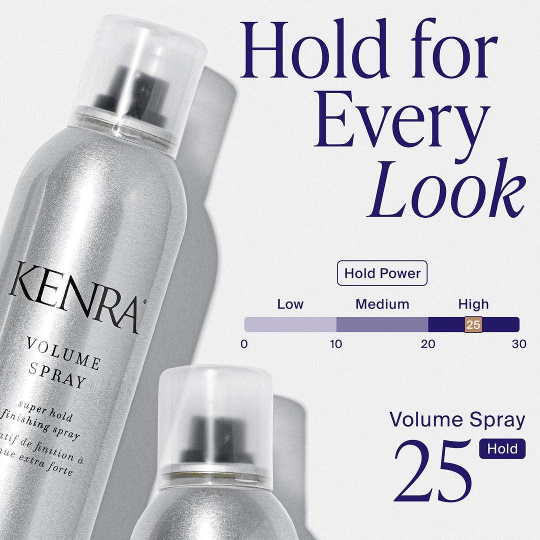 Kenra Volume Spray 25 - hold level 25 on the Kenra hold scale