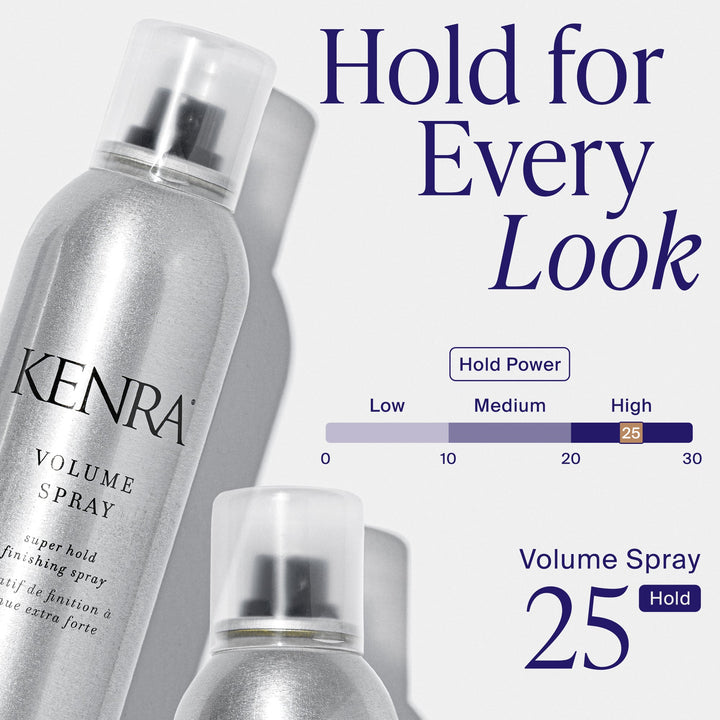Kenra Volume Spray 25 - hold level 25 on the Kenra hold scale