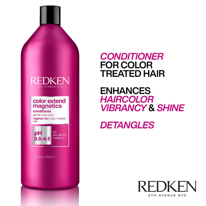 Redken Color Extend Magnetics Conditioner - enhances haircolor vibrancy and shine, detangles