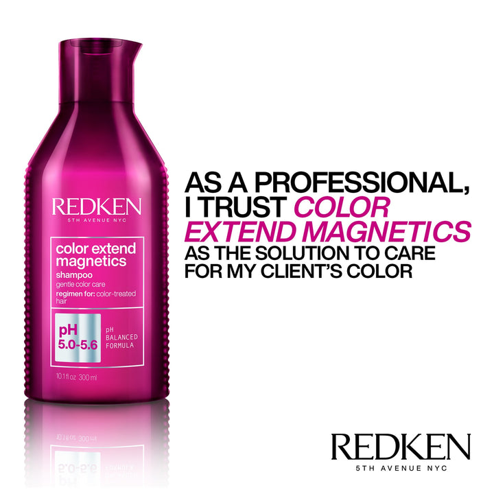 Redken Color Extend Magnetics Shampoo - stylist endorsement graphic