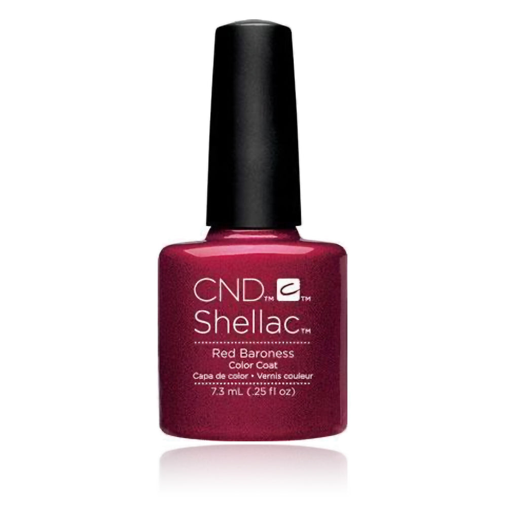 CND Shellac Gel Polish Red Baroness 0.25 oz