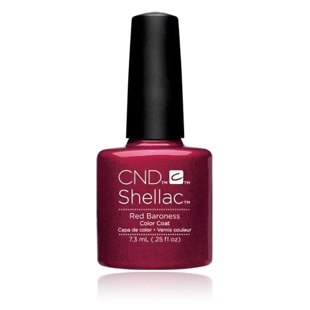 CND Shellac Gel Polish Red Baroness 0.25 oz