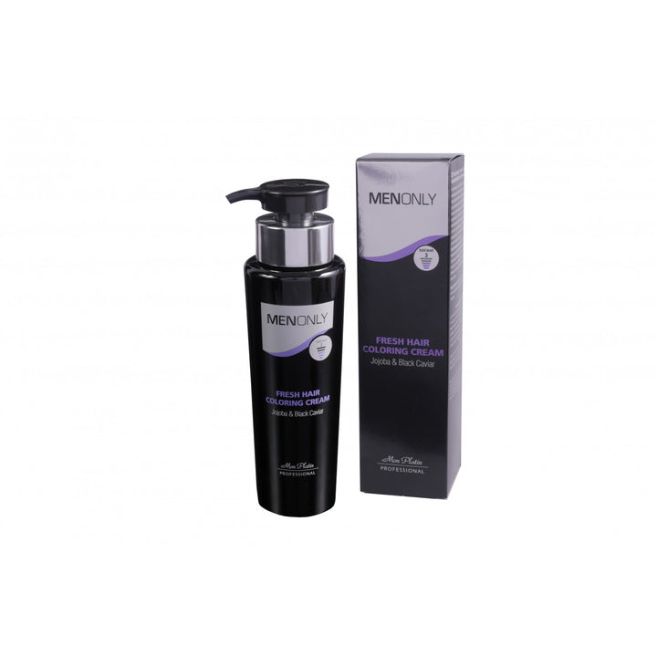 Mon Platin Men Only Fresh Hair Coloring Cream Jojoba & Black Caviar 8.5 oz (250 ml)