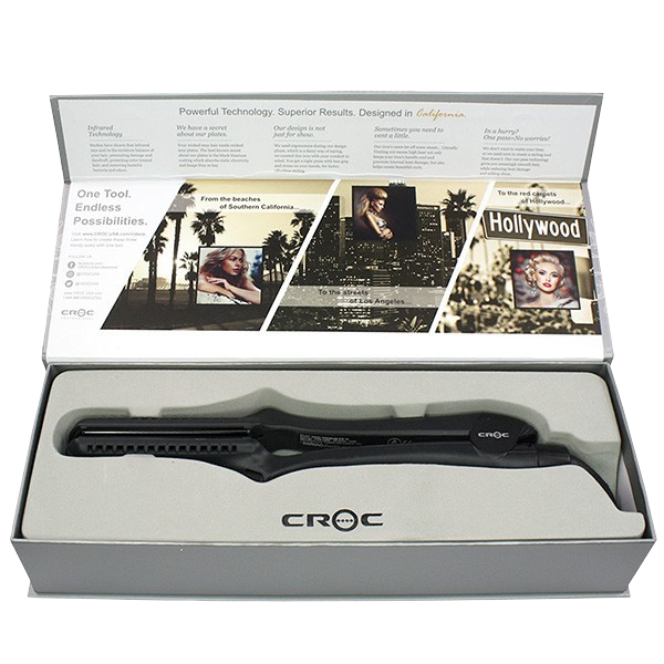 CROC - Premium Infrared Black Titanium Flat Iron 1.5"