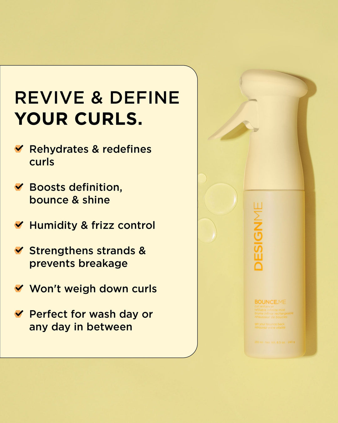 DESIGNME Bounce.Me Curl Enhancer Mist - benefits