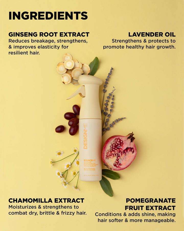 DESIGNME Bounce.Me Curl Enhancer Mist - key ingredients