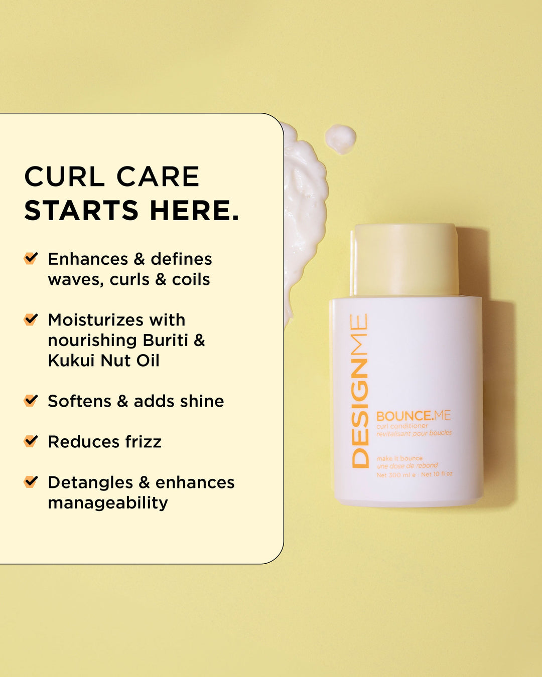 DESIGNME BOUNCE.ME Curl Conditioner - key benefits