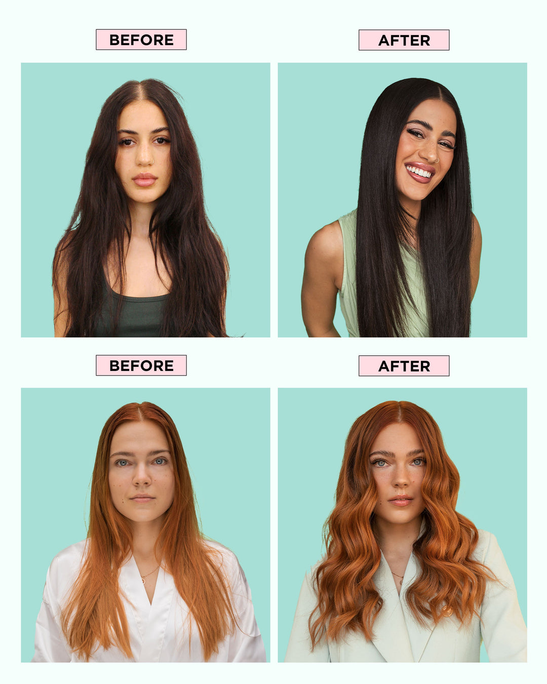 DESIGNME GLOSS.ME Hair Oil - before and after