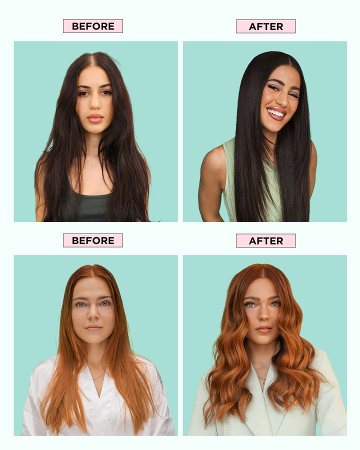 DESIGNME GLOSS.ME Hair Oil - before and after