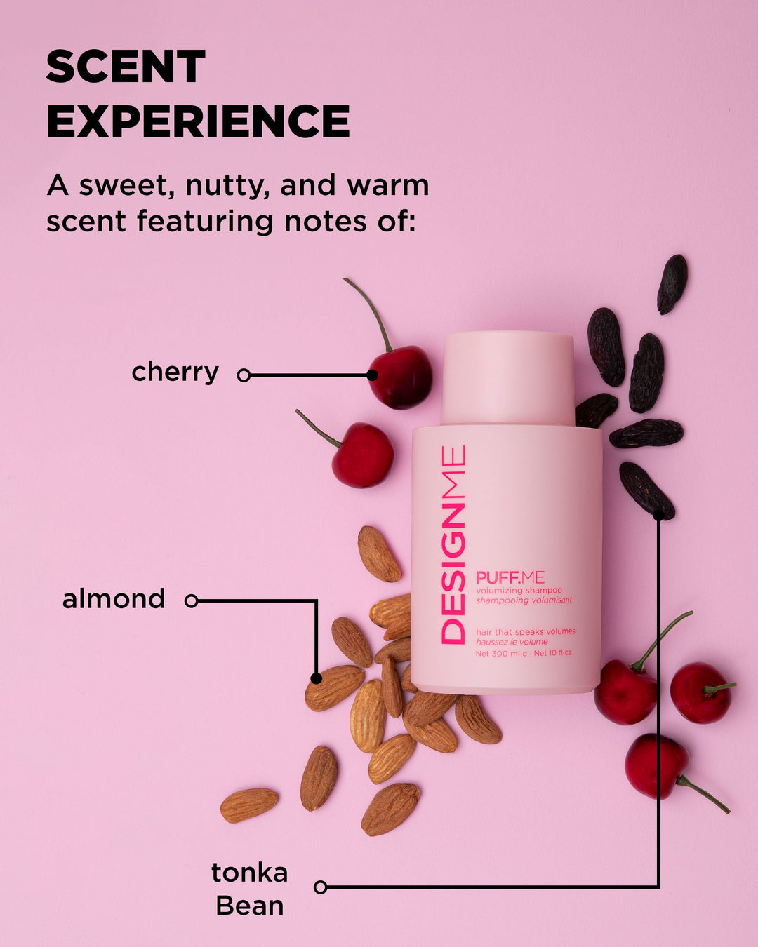 DESIGNME PUFF.ME Volumizing Shampoo - scent notes