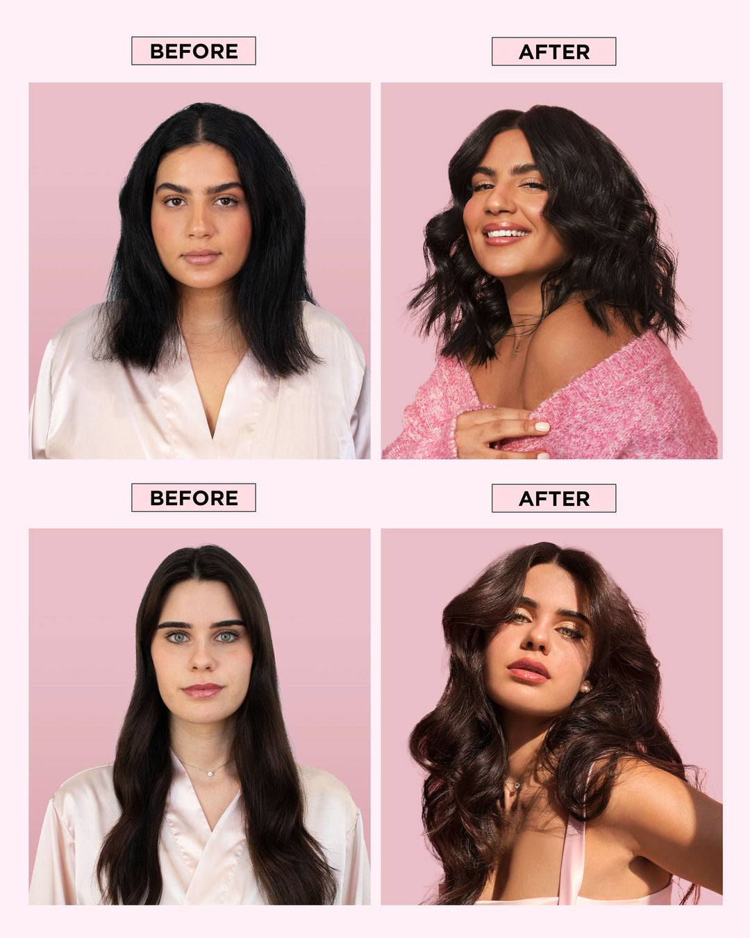 DESIGNME PUFF.ME Volumizing Treatment Whip - before and after