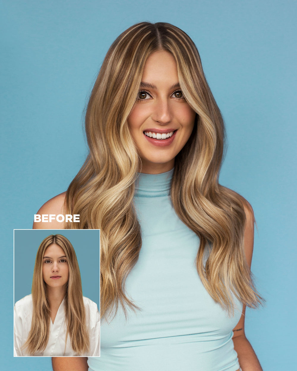 DESIGNME QUICKIE.ME Dry Shampoo for Light Tones - before and after