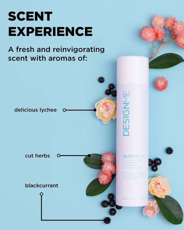 DESIGNME QUICKIE.ME Dry Shampoo for Light Tones - scent notes