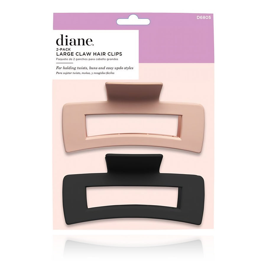 Diane 2 Pack Large Claw Hair Clips