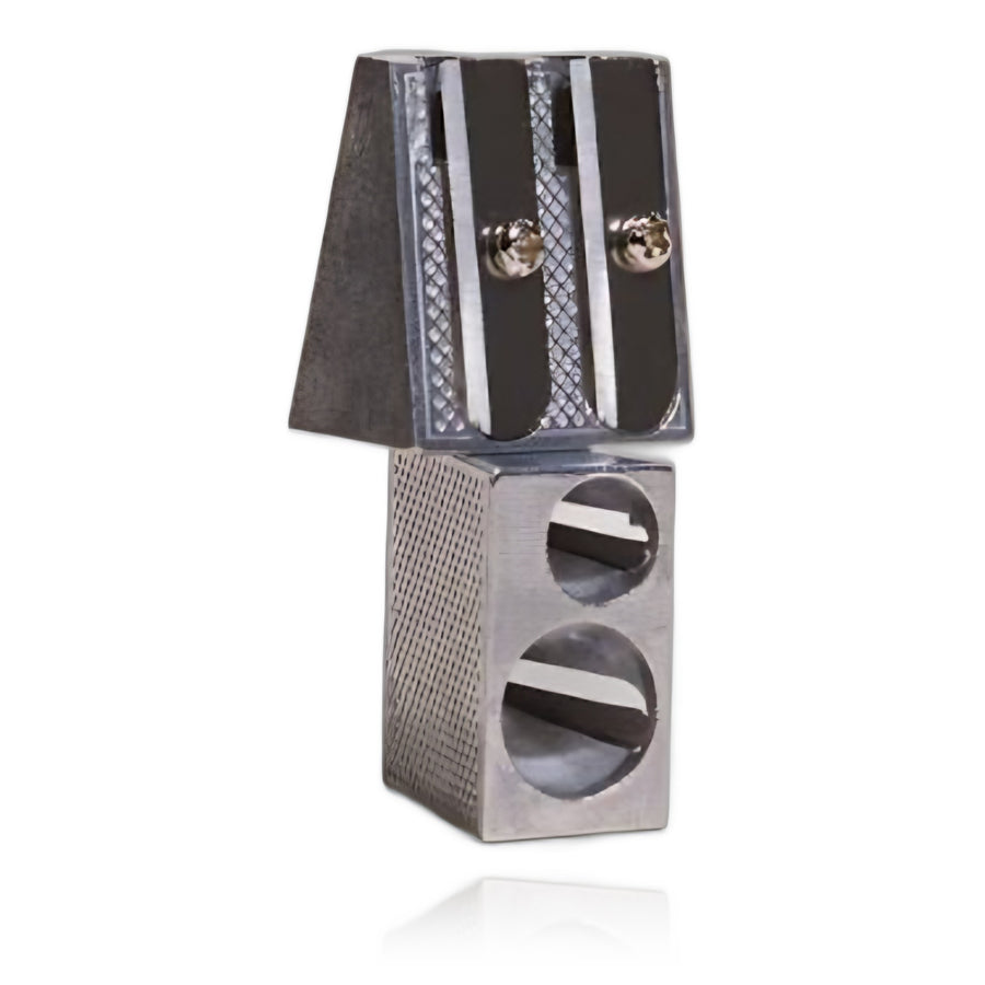 Dual-Size Metal Cosmetic Pencil Sharpener