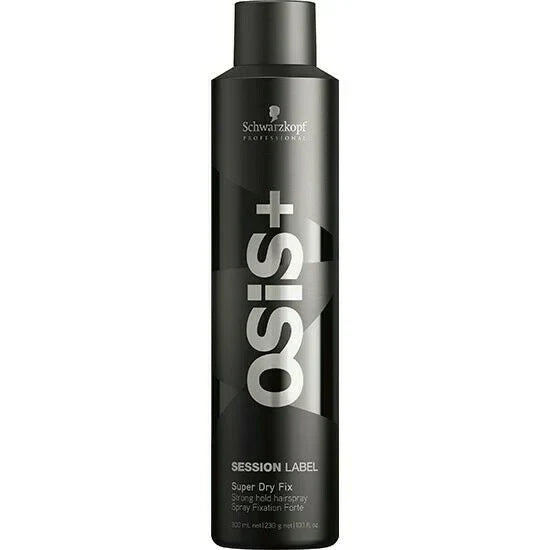 Schwarzkopf - Osis+ - Session Label - Super Dry Fix - Strong Hold Hairspray