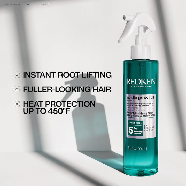 Redken Acidic Grow Full Instant Densifying Spray - instant root lift, fuller-looking hair and heat protection