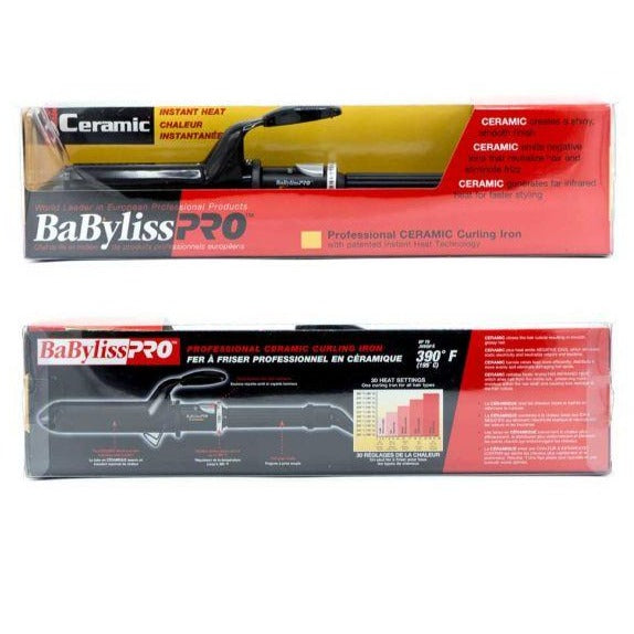 Babyliss Pro - Professional Ceramic Curling Iron - Silver Dial