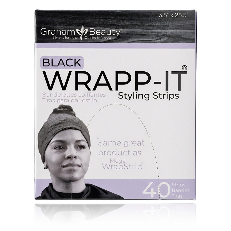 Graham Beauty Wrapp-It Styling Strips Black 40 strips