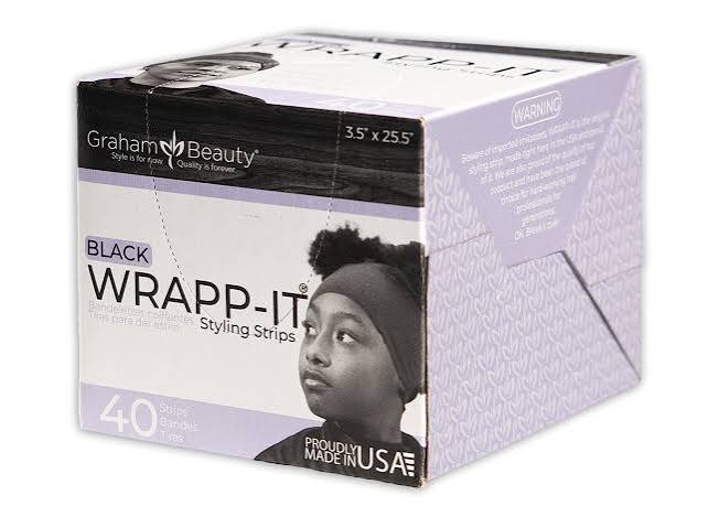 Graham Beauty Black Wrap it Styling Strips
