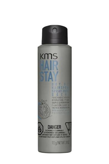 kms hair stay dry oil hairspray