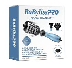 Babyliss PRO nano titanium detachable hot air brush & dryer
