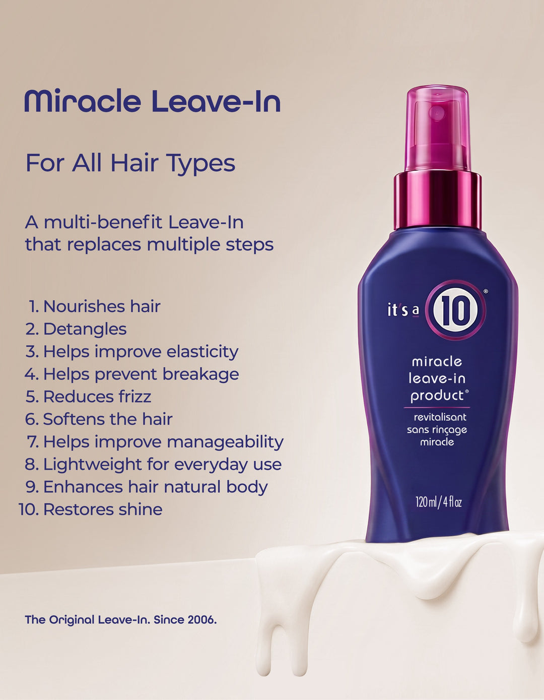 It's a 10 Miracle Leave-In - 10 benefits