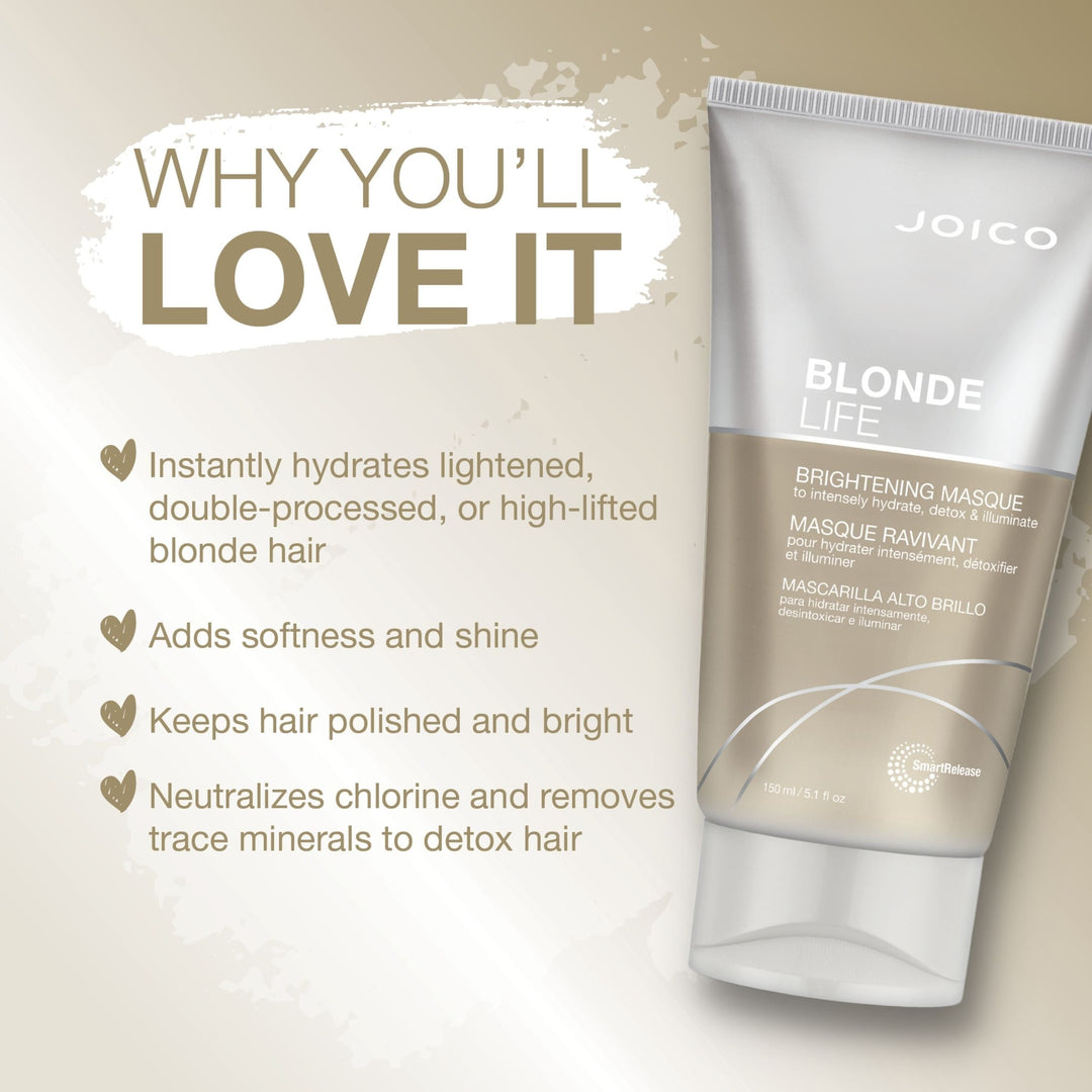 Joico Blonde Life Brightening Masque - key benefits