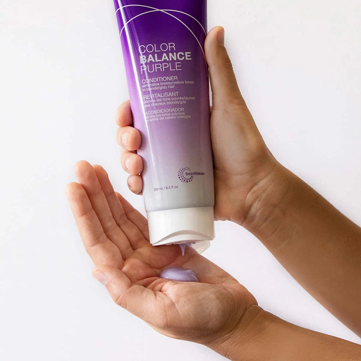 Joico Color Balance Purple Conditioner - conditioner texture in hand