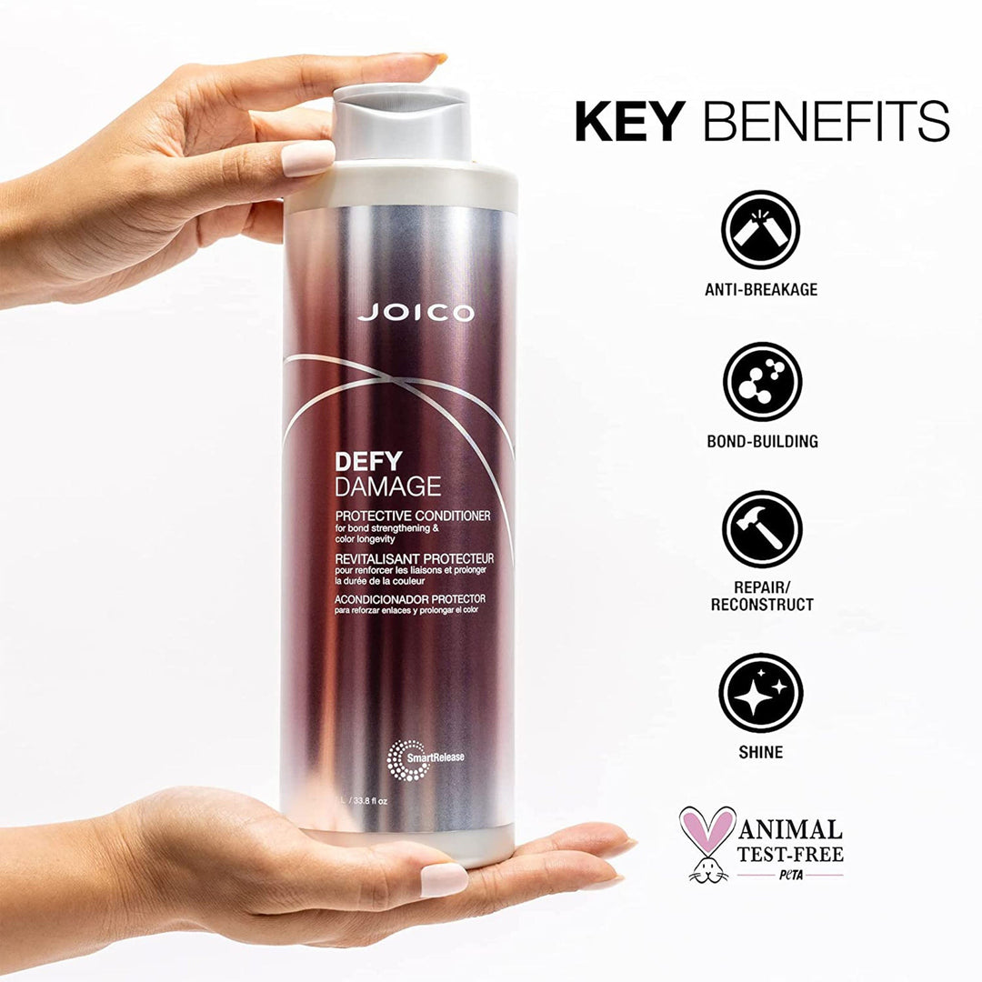 Joico Defy Damage Protective Conditioner - benefit icons
