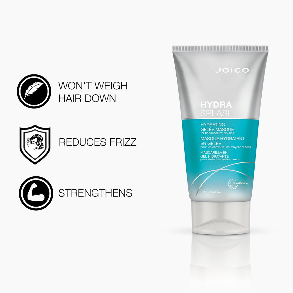 Joico HydraSplash Hydrating Gelée Masque - benefits: won't weigh hair down, reduces frizz, strengthens