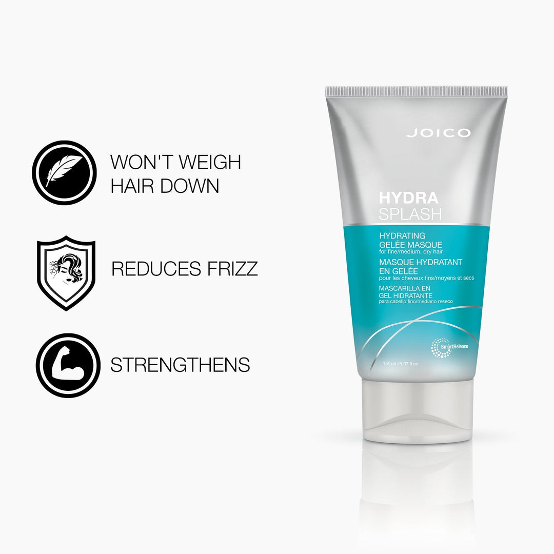 Joico HydraSplash Hydrating Gelée Masque - benefits: won't weigh hair down, reduces frizz, strengthens