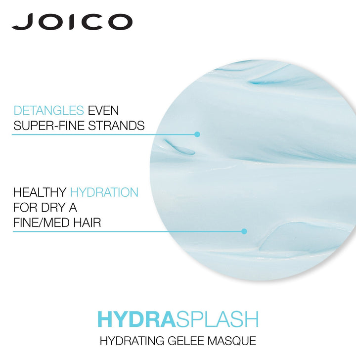 Joico HydraSplash Hydrating Gelée Masque - gel texture, detangles fine hair