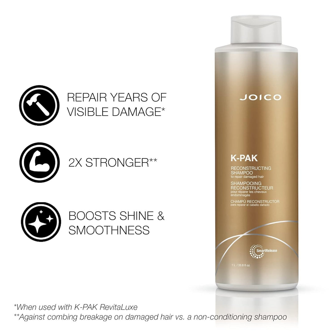 Joico K-PAK Reconstructing Shampoo - repair, strength and shine claims
