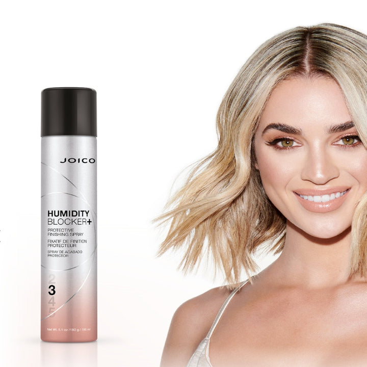 Joico Humidity Blocker+ Protective Finishing Spray - smooth blowout model shot