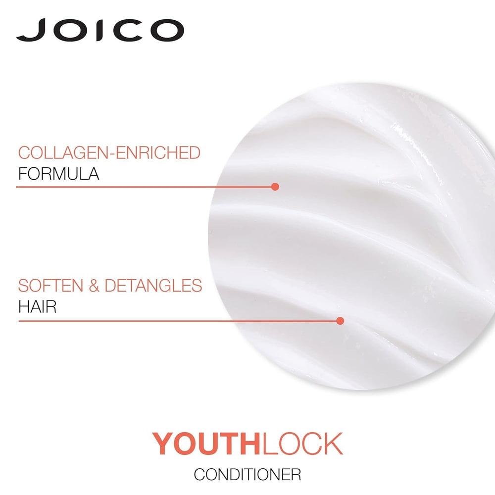 Joico YouthLock Conditioner - creamy texture, softens and detangles