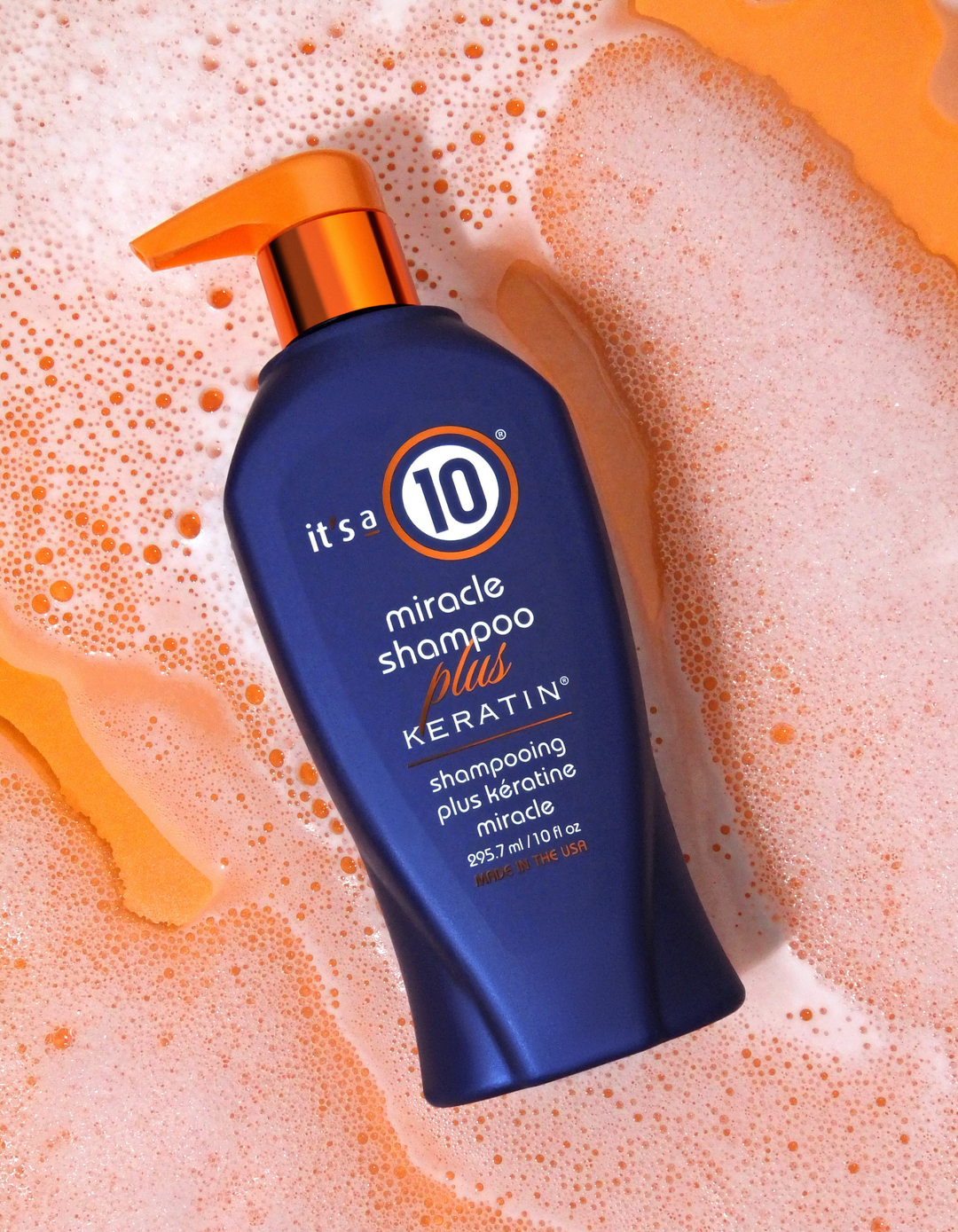 It's a 10 Miracle Shampoo Plus Keratin - rich lather lifestyle