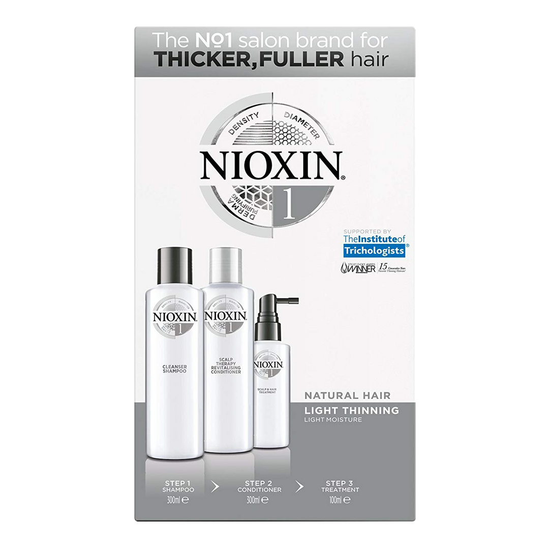 Nioxin System 1 Shampoo/Conditioner kit - Natural Hair Light Thinning
