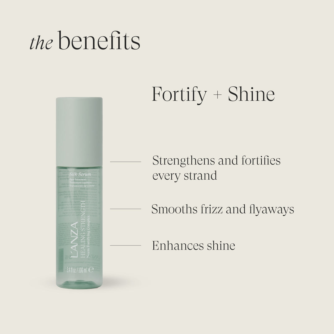 L'ANZA Healing Strength Neem Plant Silk Serum - benefits: fortify and shine