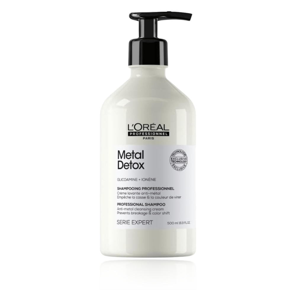 L'Oréal Metal Detox Anti-Metal Cleansing Cream Shampoo 16.9 oz (500 ml)