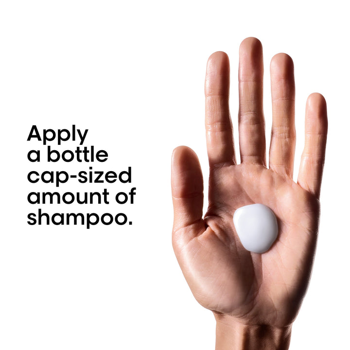 L'Oréal Metal Detox Anti-Metal Cleansing Cream Shampoo - apply a bottle cap-sized amount