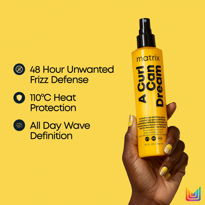 Matrix A Curl Can Dream Scrunch N' Go Defining Spray - key benefits