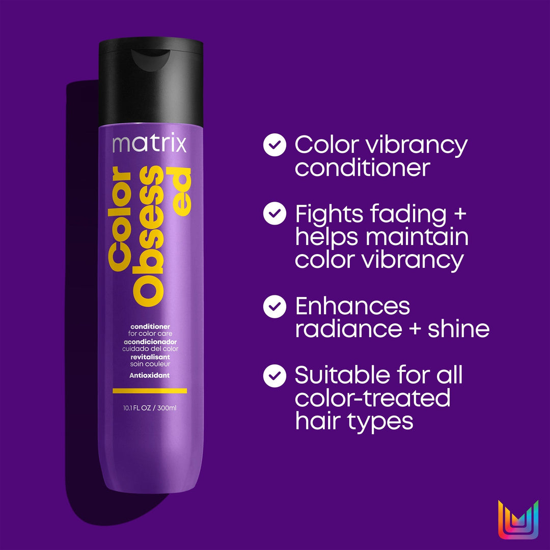 Matrix Color Obsessed Conditioner - benefits: color vibrancy, fights fading, radiance and shine