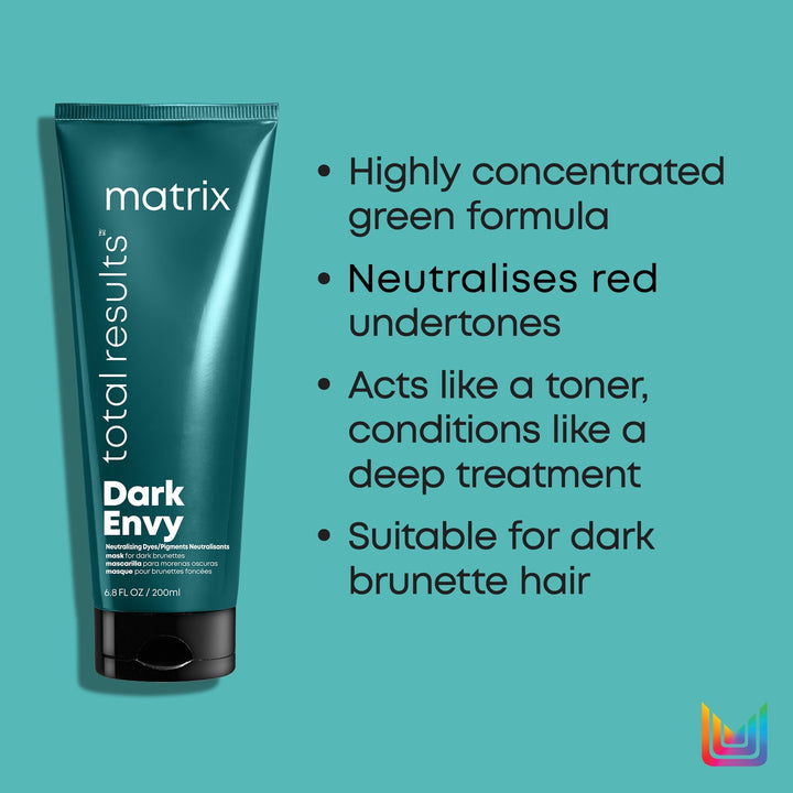 Matrix Dark Envy Red Neutralization Hair Mask - benefits: neutralizes red undertones, conditions like a deep treatment