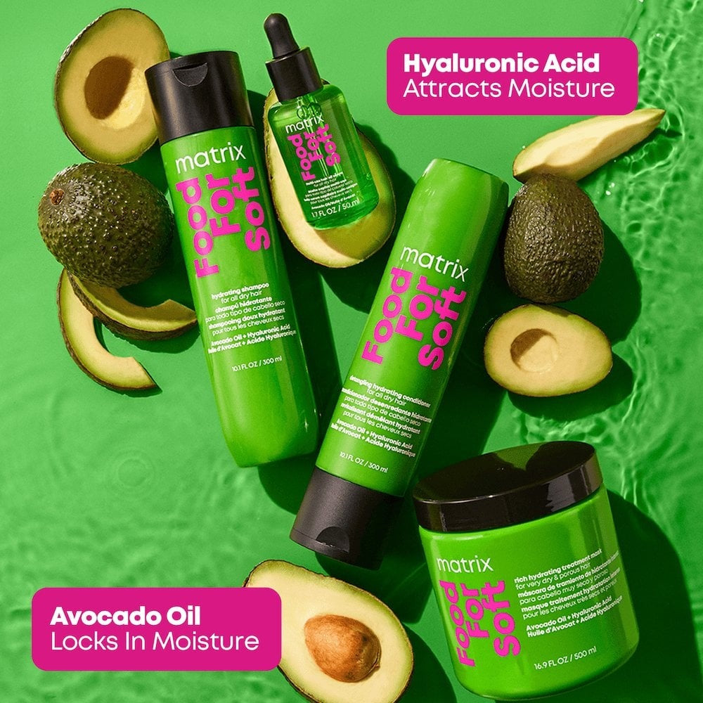 Matrix Food For Soft Trio - key ingredients: avocado oil and hyaluronic acid