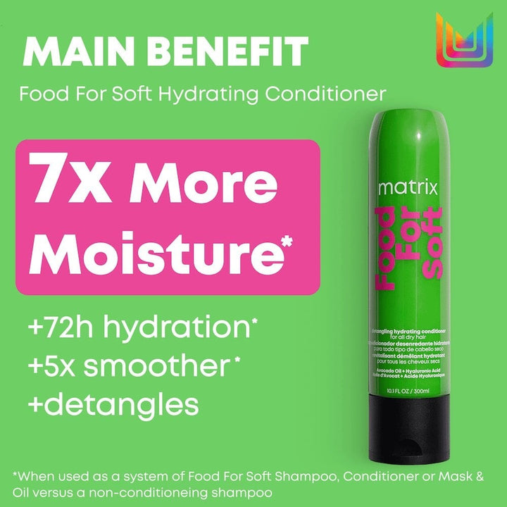 Matrix Food For Soft Detangling Hydrating Conditioner - 7x more moisture benefits