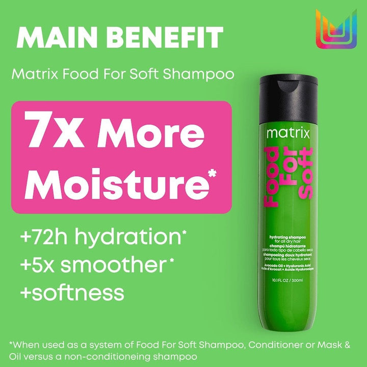 Matrix Food For Soft Hydrating Shampoo - 7x more moisture benefits